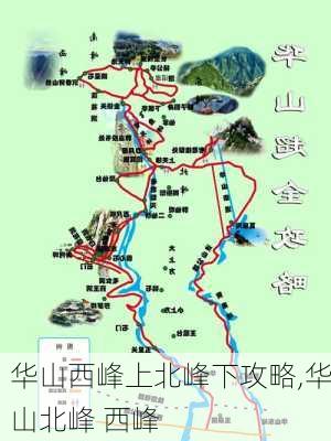 华山西峰上北峰下攻略,华山北峰 西峰