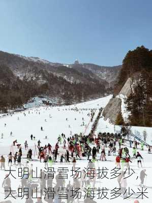 大明山滑雪场海拔多少,大明山滑雪场海拔多少米