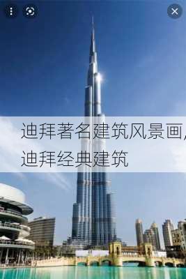 迪拜著名建筑风景画,迪拜经典建筑