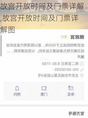 故宫开放时间及门票详解,故宫开放时间及门票详解图