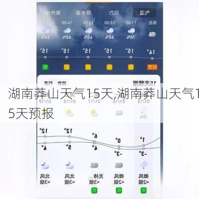 湖南莽山天气15天,湖南莽山天气15天预报