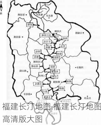 福建长汀地图,福建长汀地图高清版大图