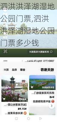 泗洪洪泽湖湿地公园门票,泗洪洪泽湖湿地公园门票多少钱