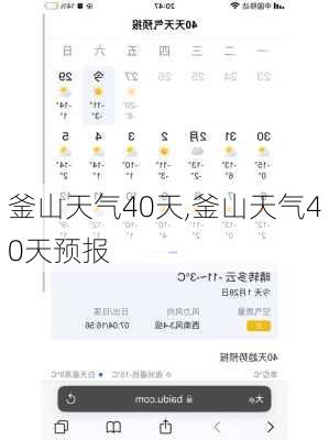 釜山天气40天,釜山天气40天预报