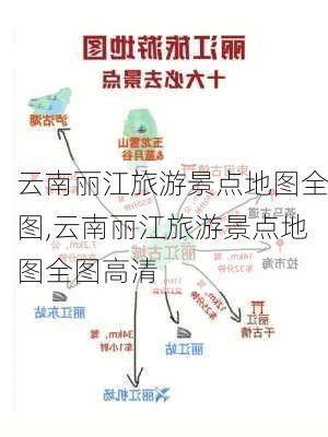 云南丽江旅游景点地图全图,云南丽江旅游景点地图全图高清