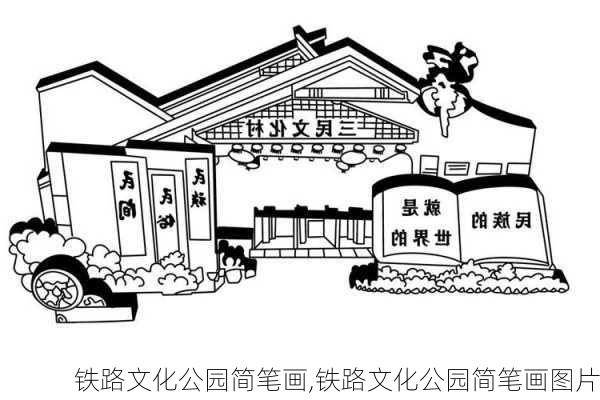 铁路文化公园简笔画,铁路文化公园简笔画图片