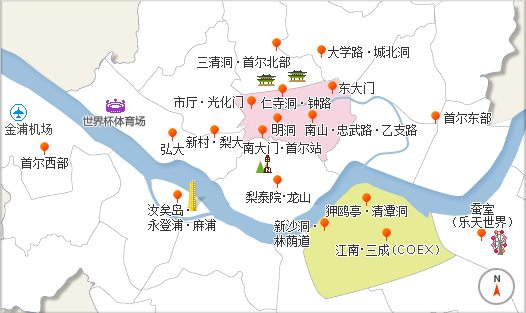 首尔一日游最佳路线,首尔一日游最佳路线图