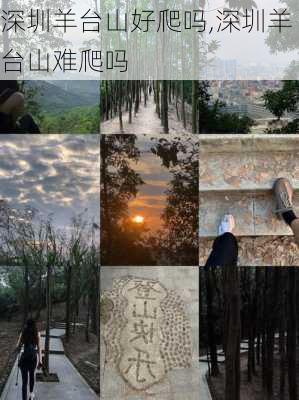 深圳羊台山好爬吗,深圳羊台山难爬吗