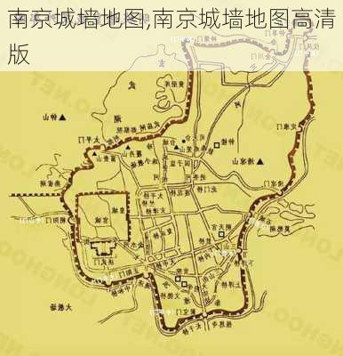 南京城墙地图,南京城墙地图高清版