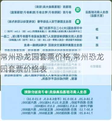 常州恐龙园套票价格,常州恐龙园套票价格表