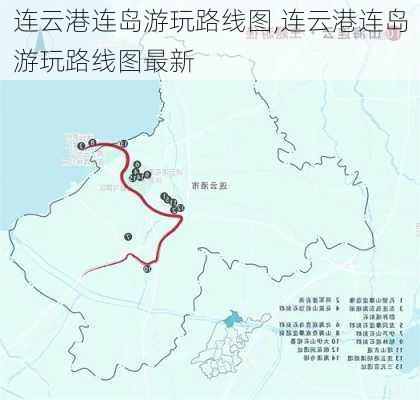 连云港连岛游玩路线图,连云港连岛游玩路线图最新