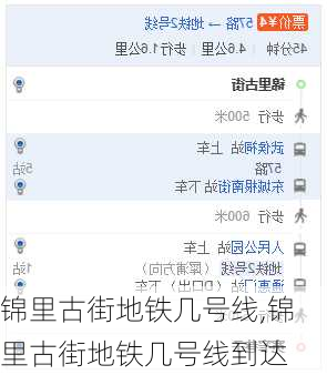 锦里古街地铁几号线,锦里古街地铁几号线到达