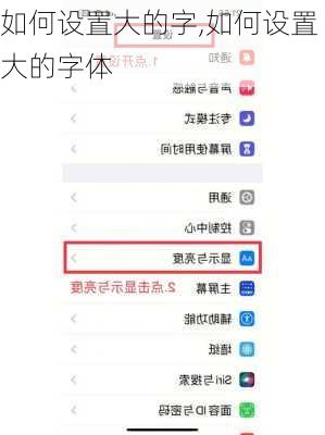 如何设置大的字,如何设置大的字体