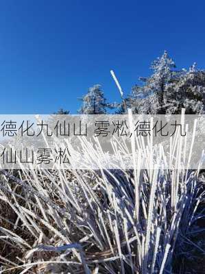 德化九仙山 雾凇,德化九仙山雾凇