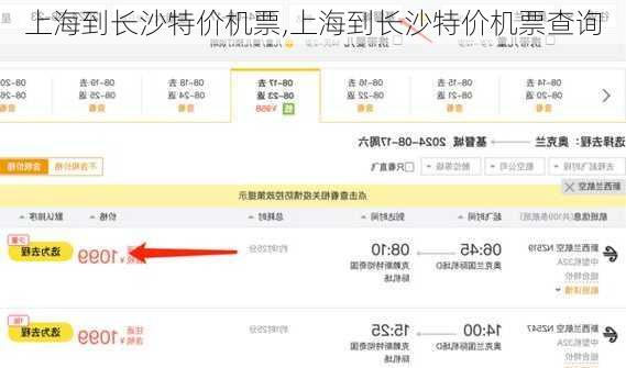 上海到长沙特价机票,上海到长沙特价机票查询