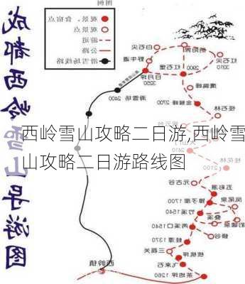 西岭雪山攻略二日游,西岭雪山攻略二日游路线图