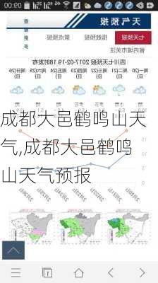 成都大邑鹤鸣山天气,成都大邑鹤鸣山天气预报