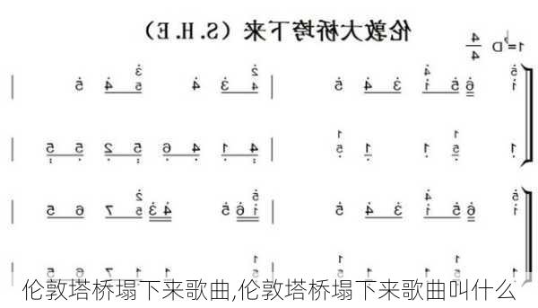 伦敦塔桥塌下来歌曲,伦敦塔桥塌下来歌曲叫什么