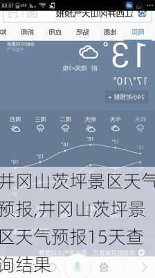 井冈山茨坪景区天气预报,井冈山茨坪景区天气预报15天查询结果