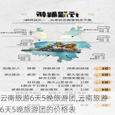 云南旅游6天5晚旅游团,云南旅游6天5晚旅游团的价格表