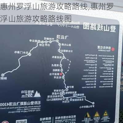 惠州罗浮山旅游攻略路线,惠州罗浮山旅游攻略路线图