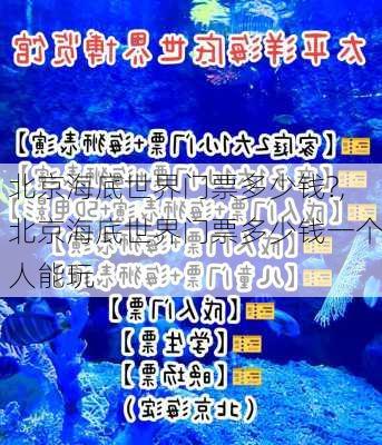 北京海底世界门票多少钱?,北京海底世界门票多少钱一个人能玩