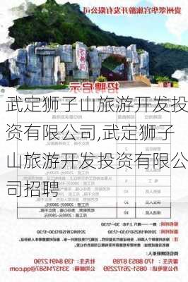 武定狮子山旅游开发投资有限公司,武定狮子山旅游开发投资有限公司招聘