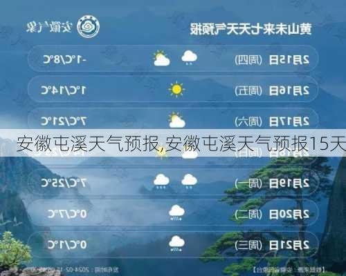 安徽屯溪天气预报,安徽屯溪天气预报15天