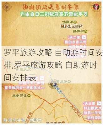 罗平旅游攻略 自助游时间安排,罗平旅游攻略 自助游时间安排表