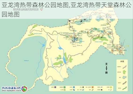 亚龙湾热带森林公园地图,亚龙湾热带天堂森林公园地图