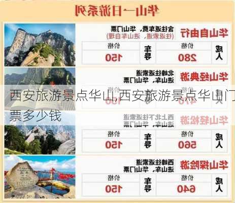 西安旅游景点华山,西安旅游景点华山门票多少钱