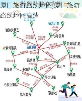 厦门旅游路线地图,厦门旅游路线地图高清