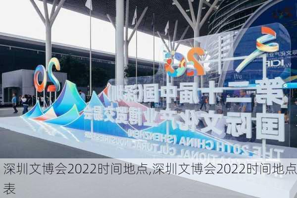 深圳文博会2022时间地点,深圳文博会2022时间地点表