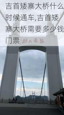 吉首矮寨大桥什么时候通车,吉首矮寨大桥需要多少钱门票