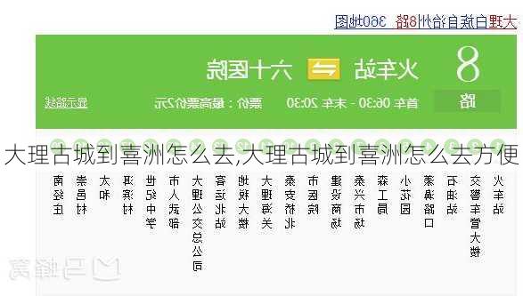 大理古城到喜洲怎么去,大理古城到喜洲怎么去方便