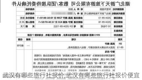 武汉有哪些旅行社报价,武汉有哪些旅行社报价便宜