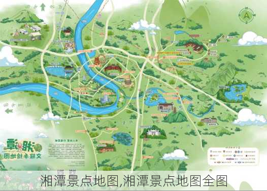 湘潭景点地图,湘潭景点地图全图