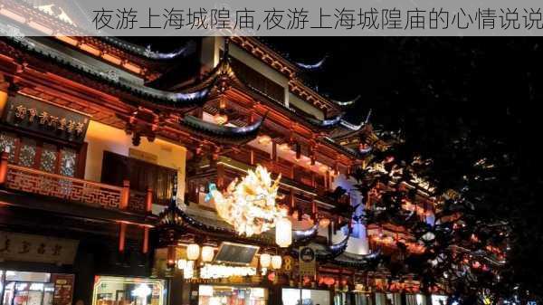 夜游上海城隍庙,夜游上海城隍庙的心情说说