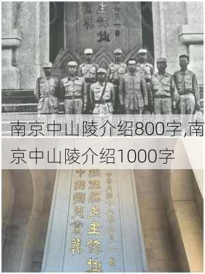 南京中山陵介绍800字,南京中山陵介绍1000字