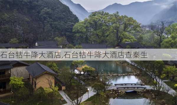 石台牯牛降大酒店,石台牯牛降大酒店查秦生