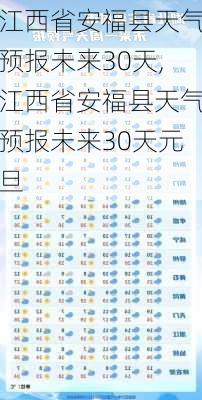 江西省安福县天气预报未来30天,江西省安福县天气预报未来30天元旦