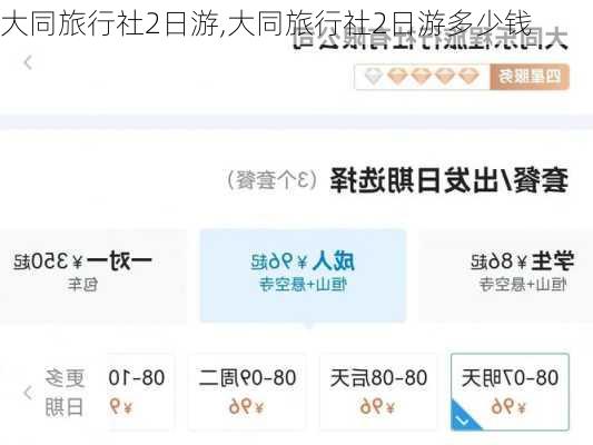 大同旅行社2日游,大同旅行社2日游多少钱