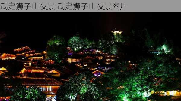 武定狮子山夜景,武定狮子山夜景图片