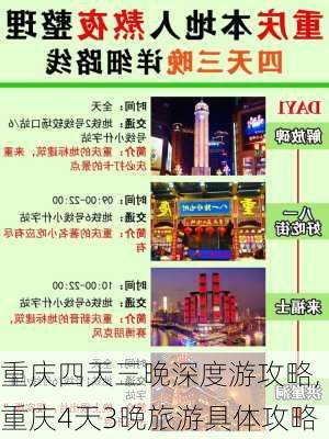 重庆四天三晚深度游攻略,重庆4天3晚旅游具体攻略