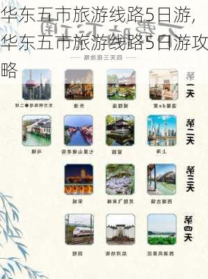 华东五市旅游线路5日游,华东五市旅游线路5日游攻略