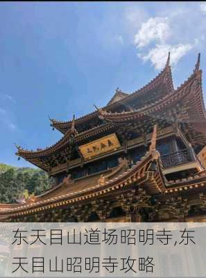 东天目山道场昭明寺,东天目山昭明寺攻略